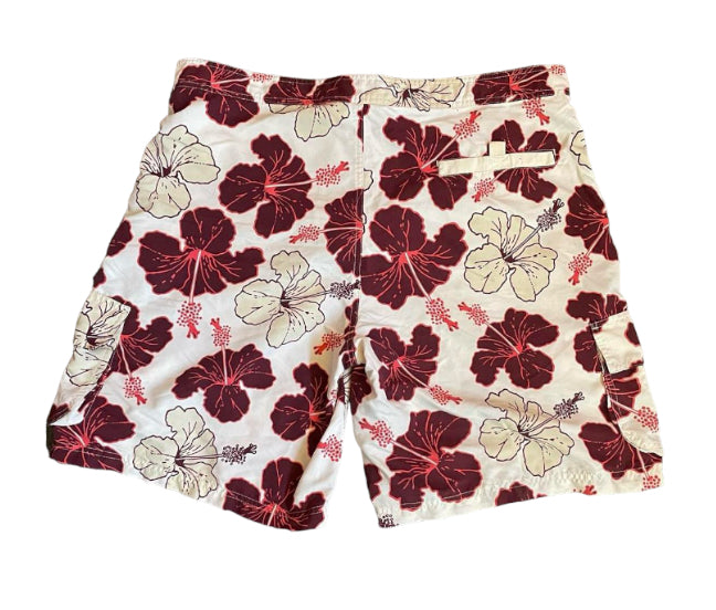 FLORAL SWIM SHORTS - M
