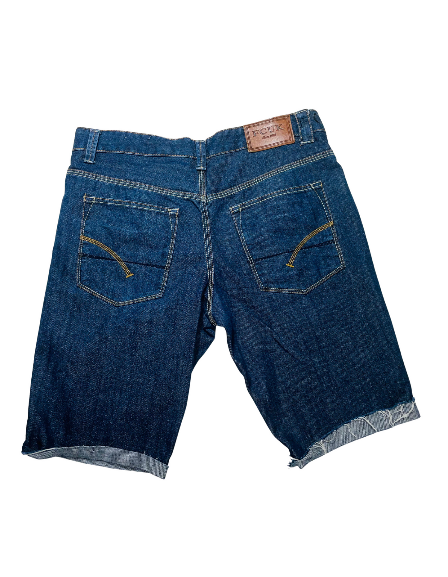 FCUK REGULAR BLUE SHORTS W34”