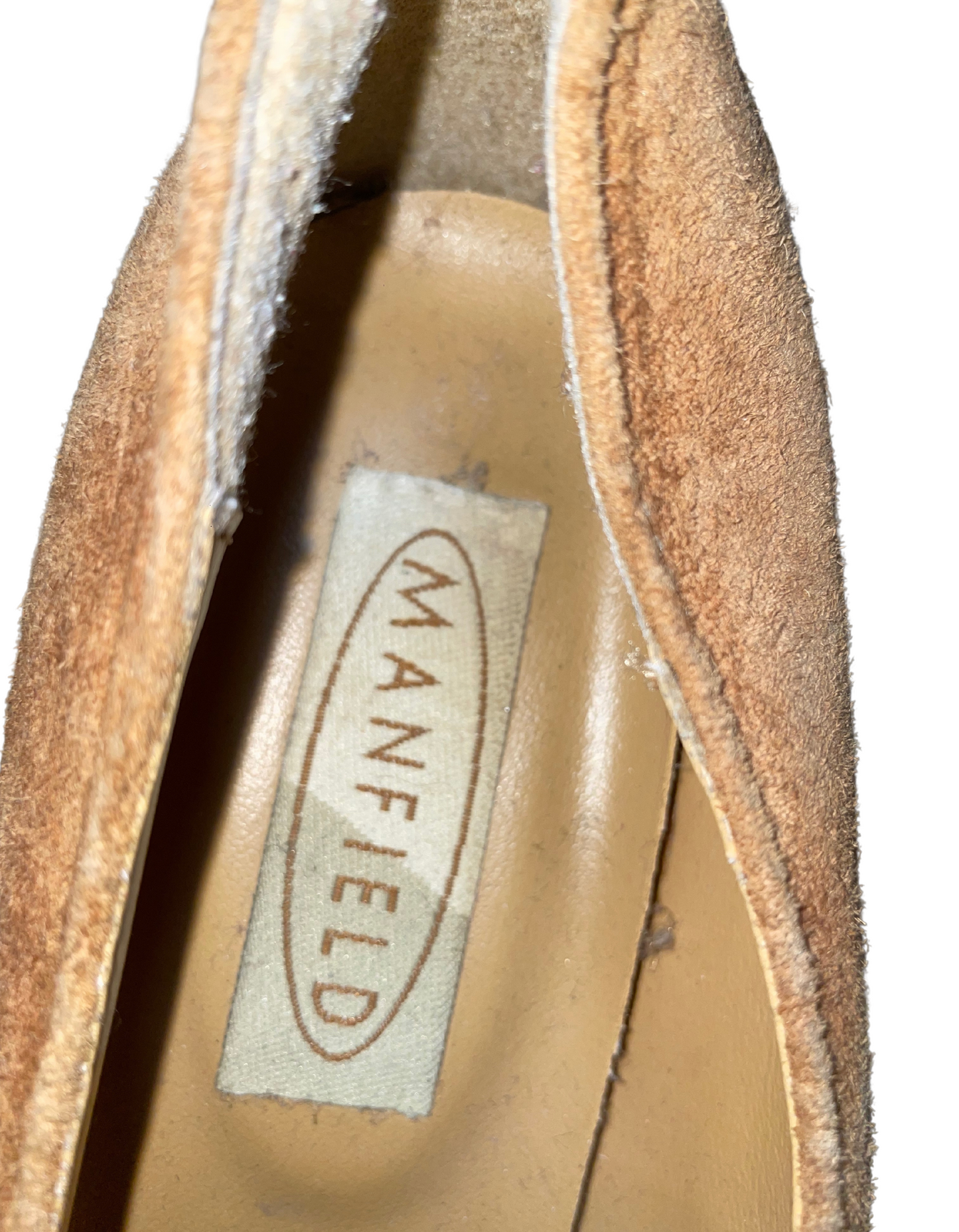 BROWN MANFIELD HEELS SIZE 5