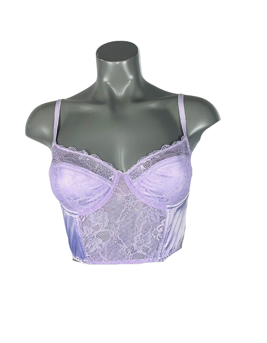PURPLE CORSET TOP MEDIUM