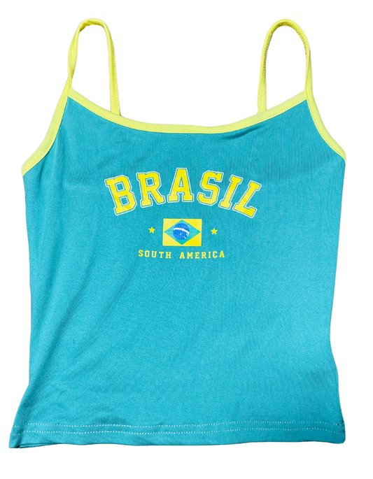 CROPPED BRASIL VEST TOP SMALL