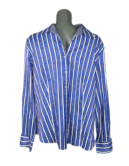 PURPLE AND WHITE SHIRT GERRY WEBER LARGE