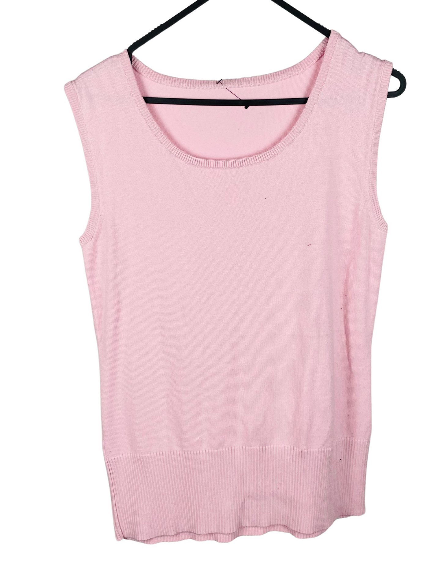 PINK SLEEVELESS SWEATER SIZE10
