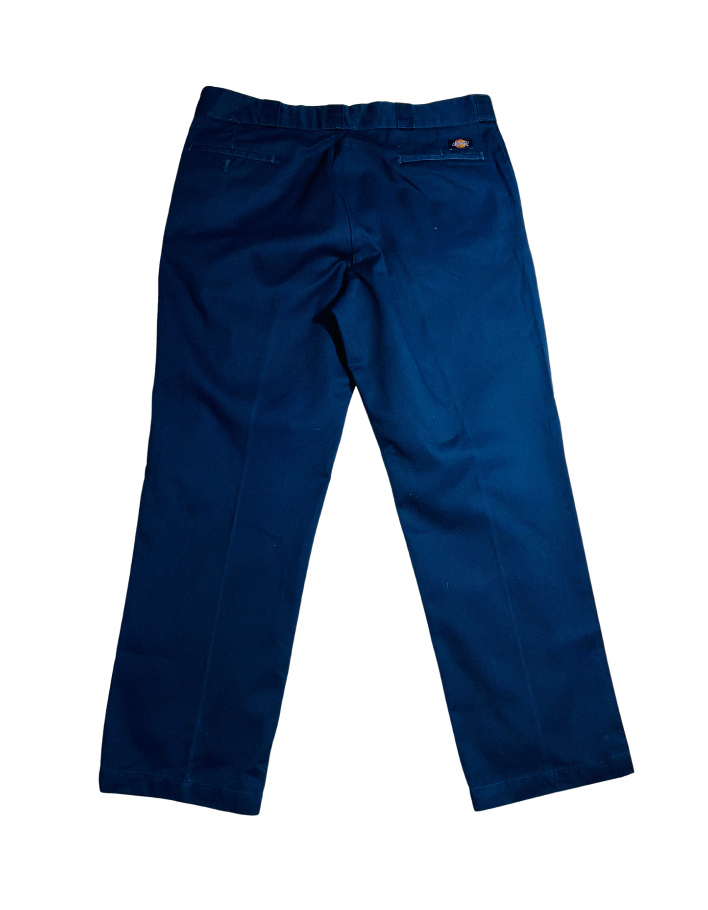 DICKIES NAVY TROUSERS (W-40”)(L-32”)