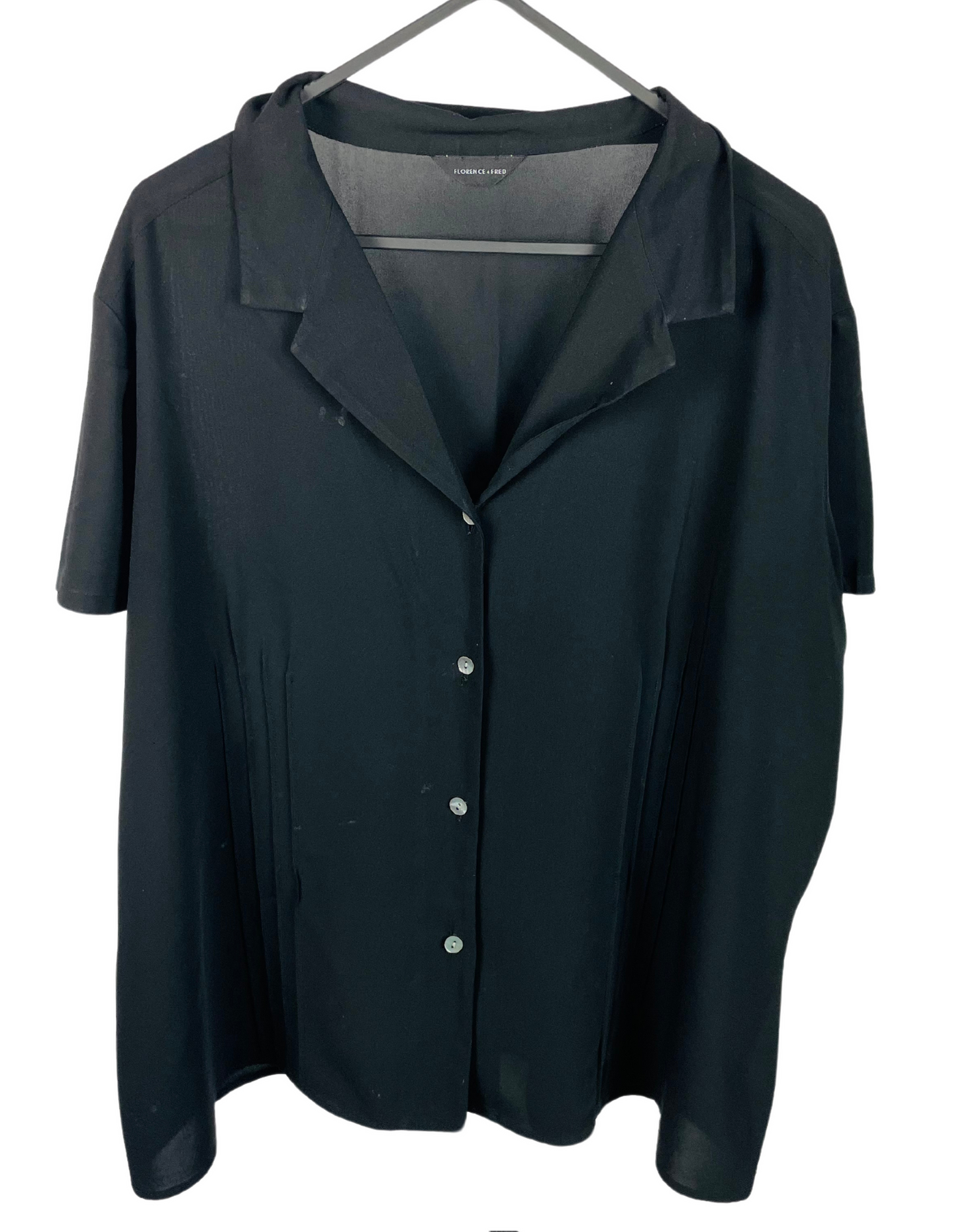 BLACK BLOUSE TOP LARGE