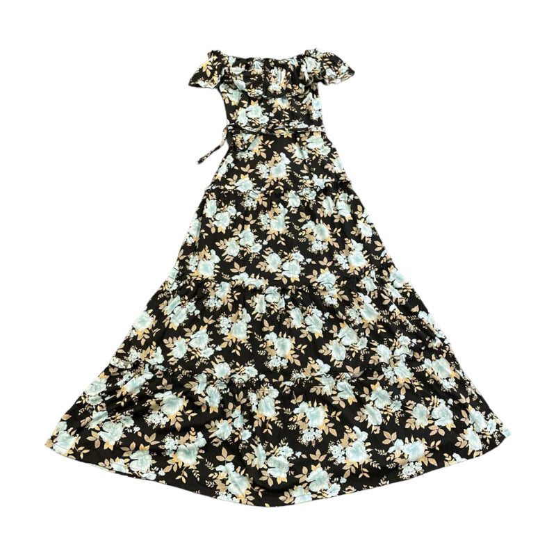 FLORAL MAXI DRESS - M