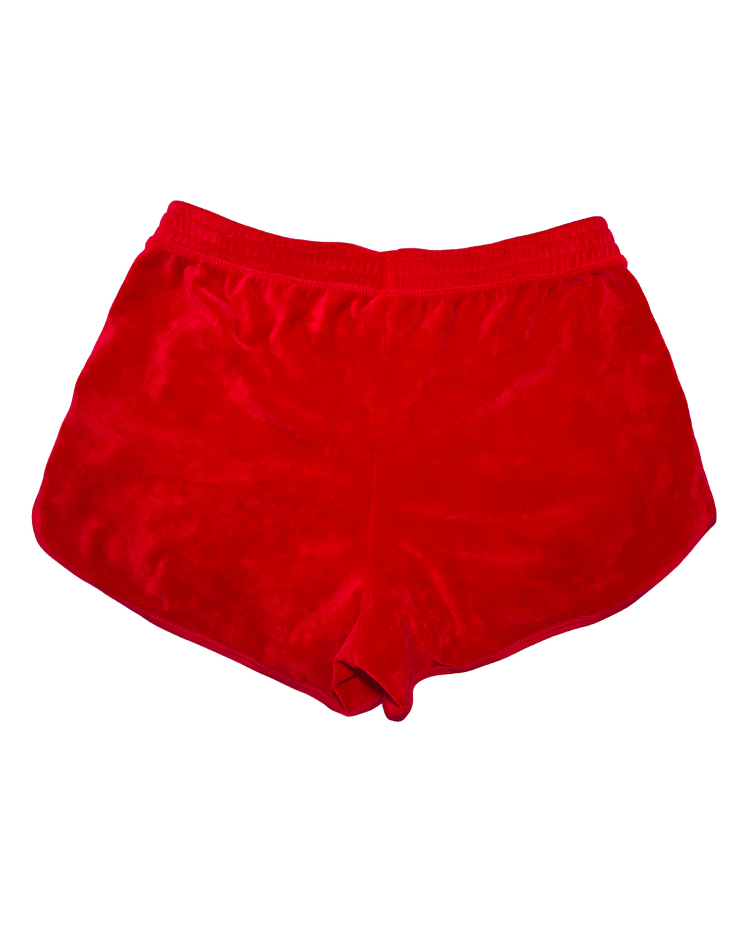 RED HOLLISTER VELOUR SHORTS MEDIUM
