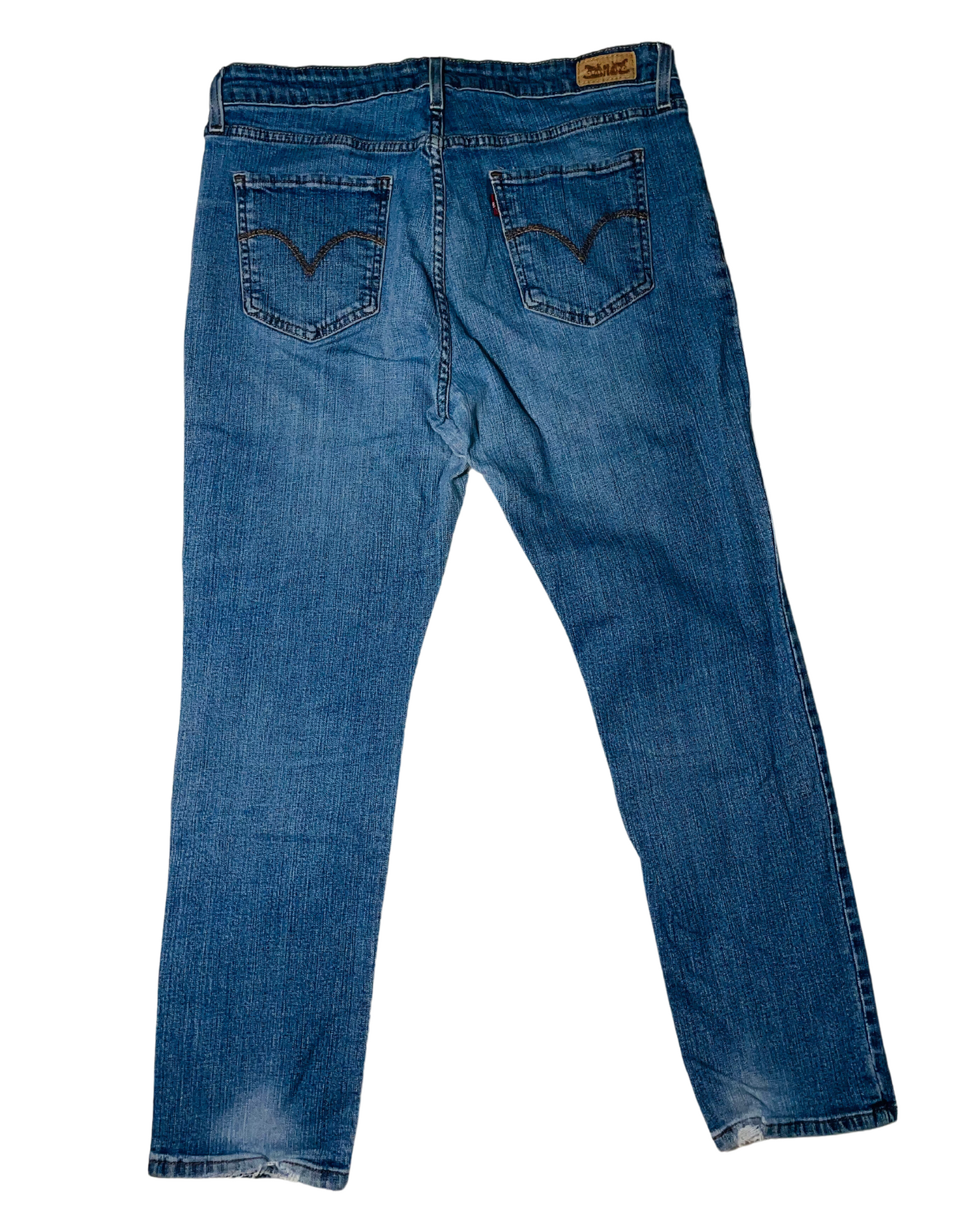 LEVIS MID RISE SKINNY JEANS (W36” L30”)