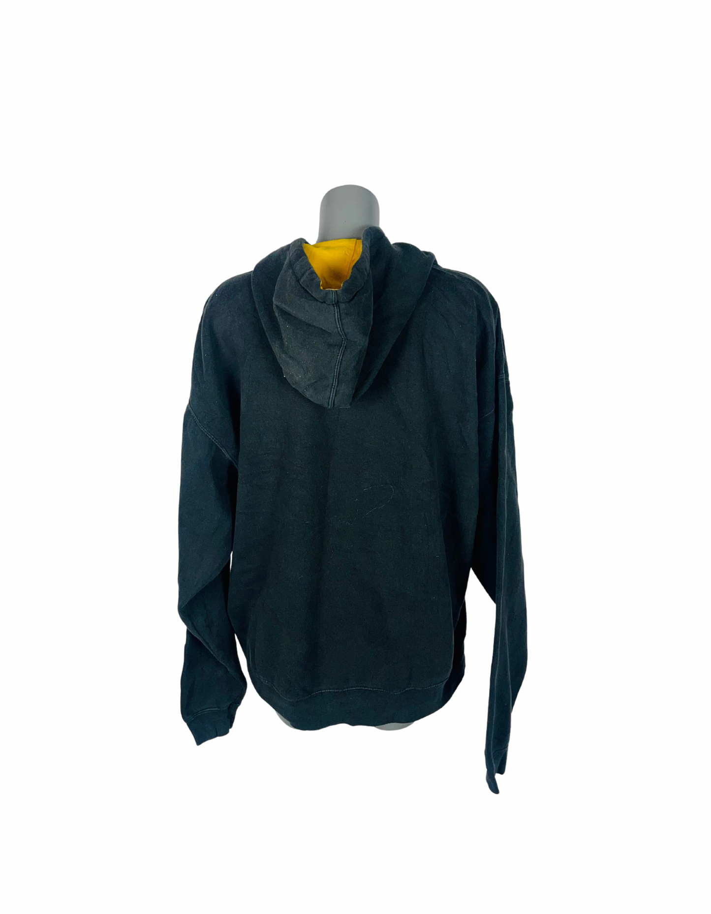 GREY/YELLOW LOGO HOODIE SIZE XL