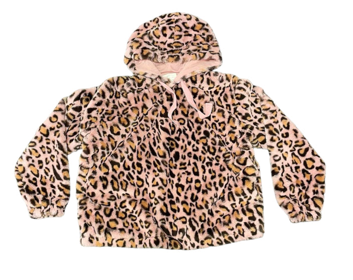 COSY LEPOARD HOODIE - S