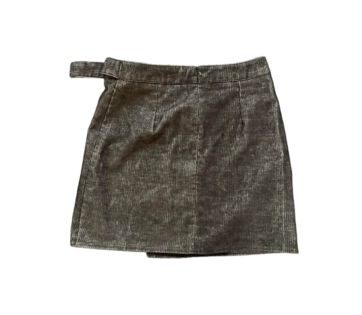 DENIM CHORD STYLE MINI SKIRT - 10