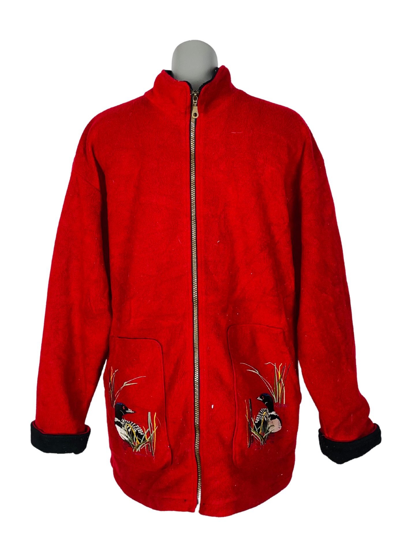 CRAZY FLEECE RED NEW ERA MEDIUM