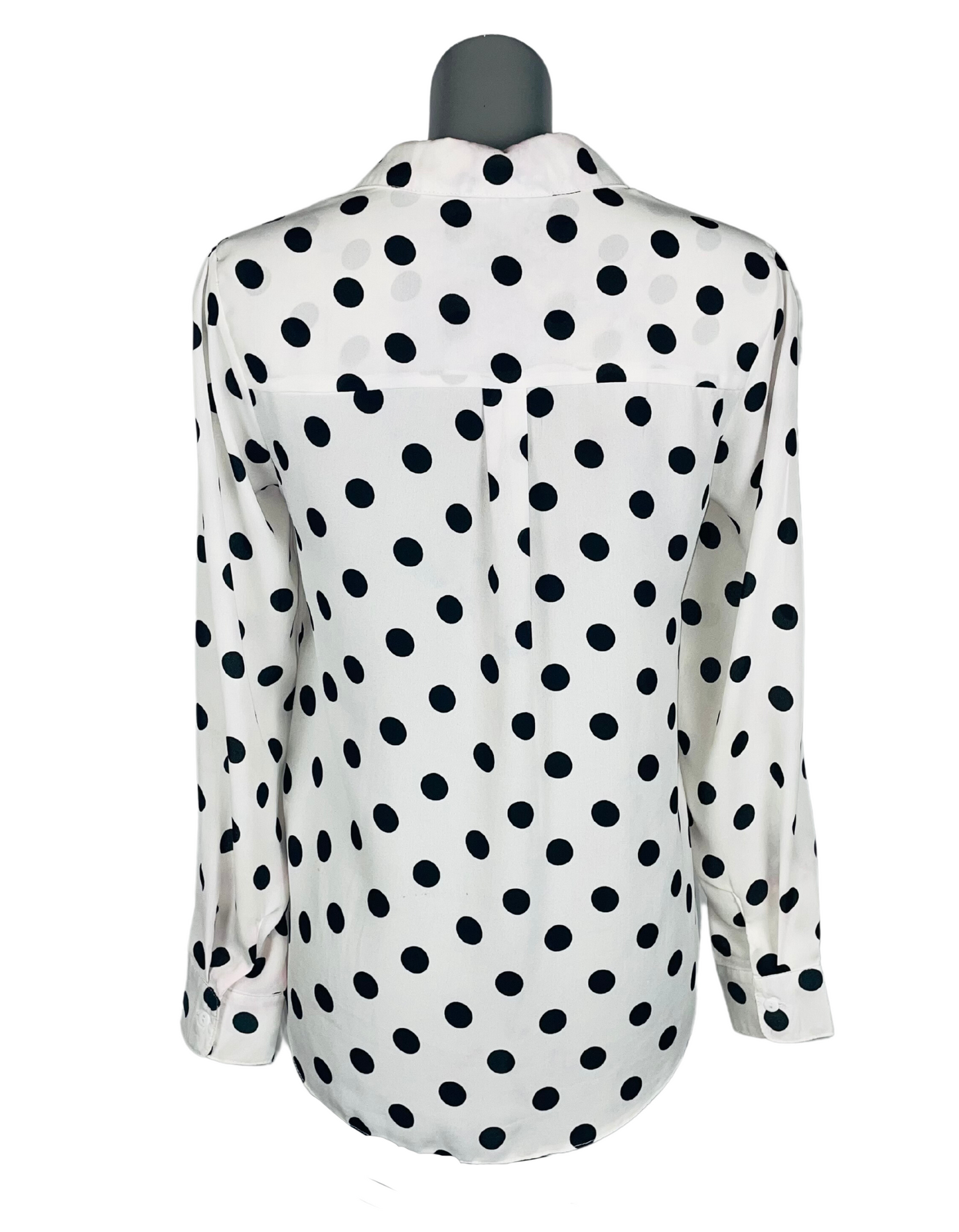 BLACK AND WHITE NEW LOOK BLOUSE SIZE 8