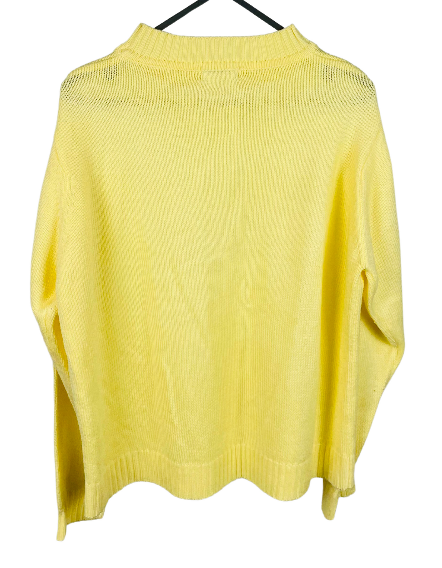 YELLOW KNIT JUMPER SMALL