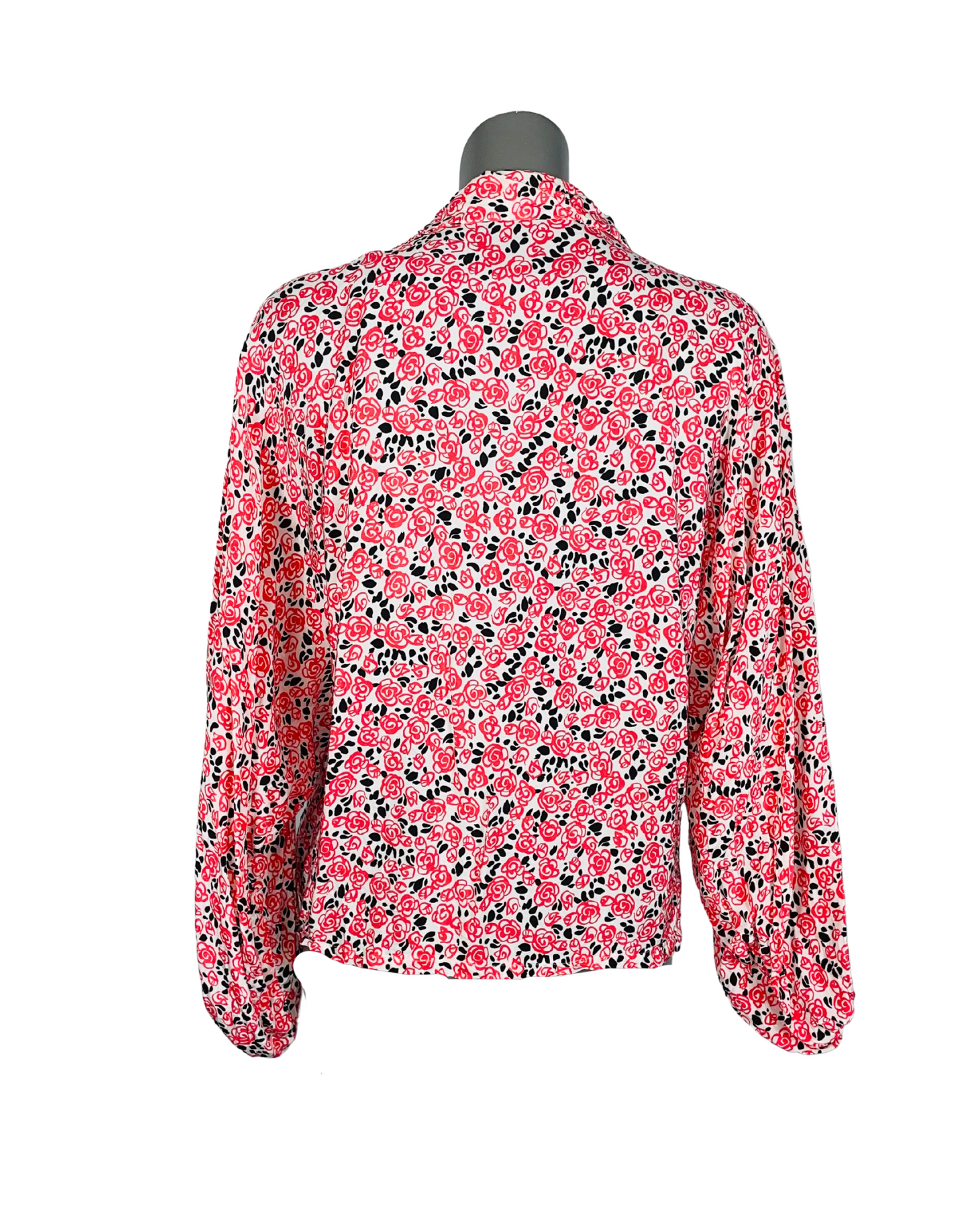 RED, WHITE AND BLACK BLOUSE LARGE