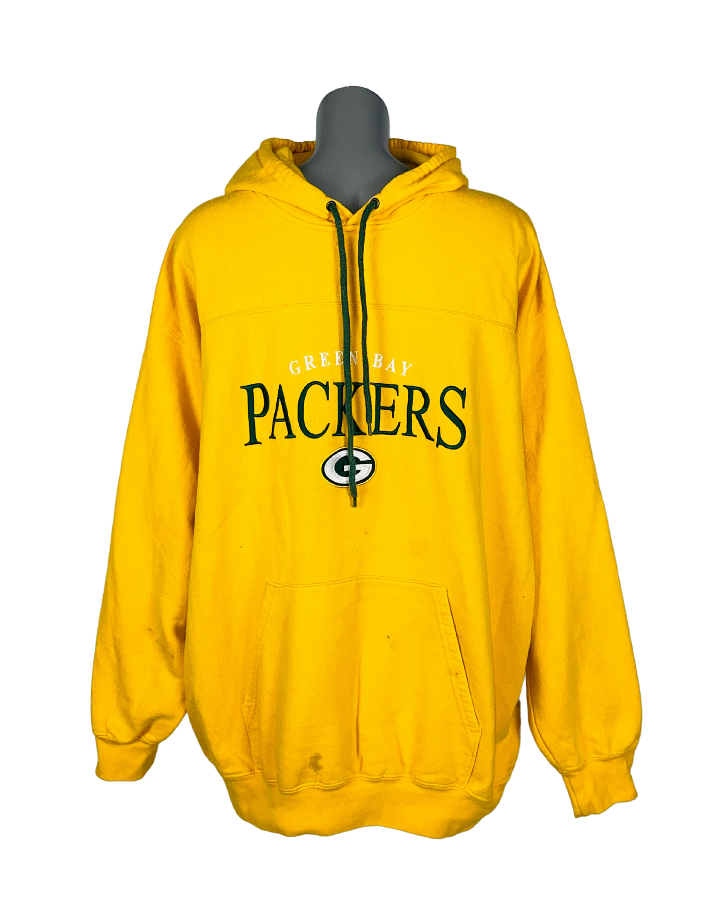 YELLOW NFL PACKERS HOODIE XL