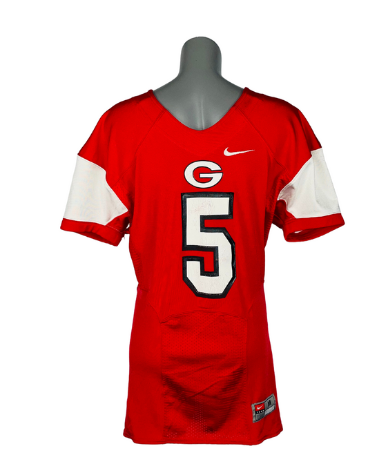 RED NIKE AMERICAN FOOTBALL T-SHIRT MEDIUM