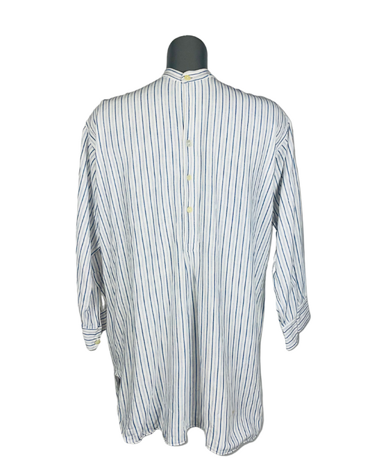 BLUE AND WHITE LONG SHIRT LARGE