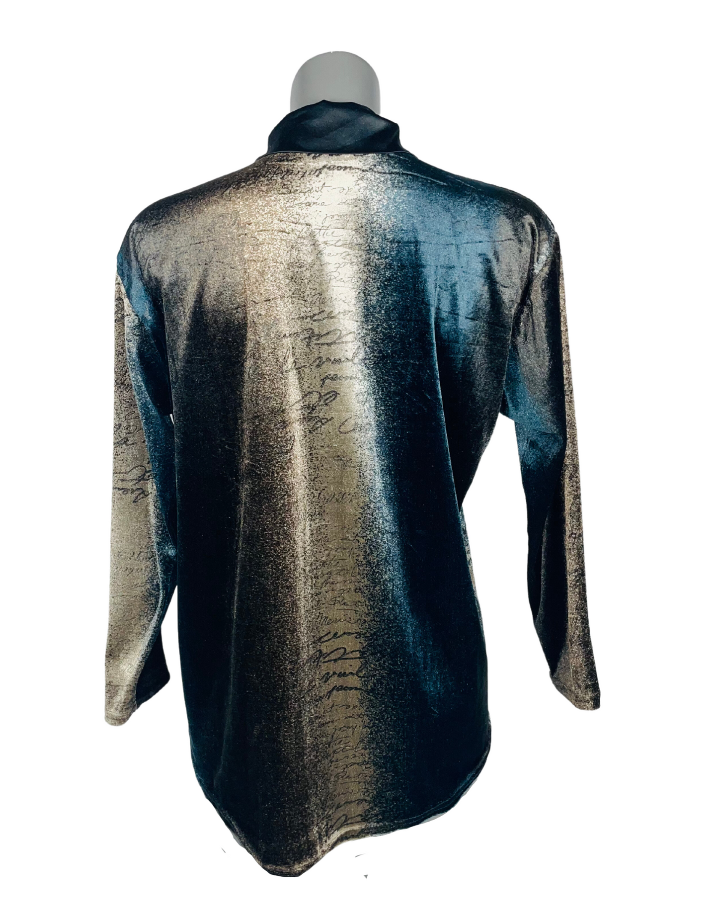 VELVET SHIRT STYLE JACKET LARGE