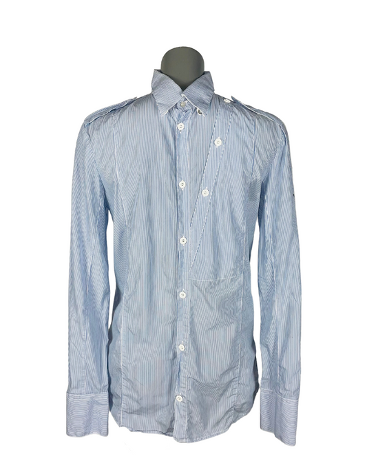 BLUE AND WHITE DIESEL SHIRT SMALL