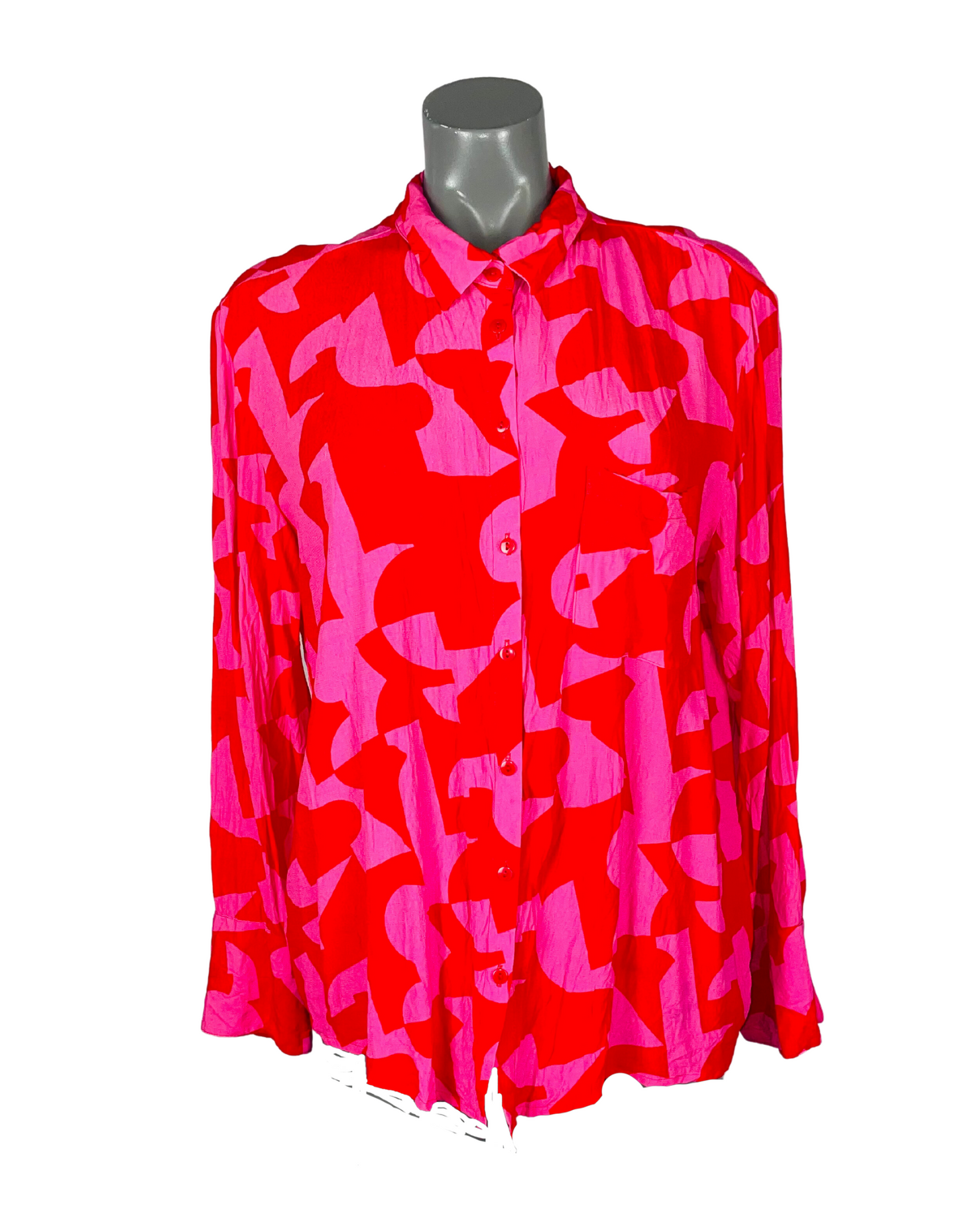 PINK AND RED CANDA BLOUSE XL