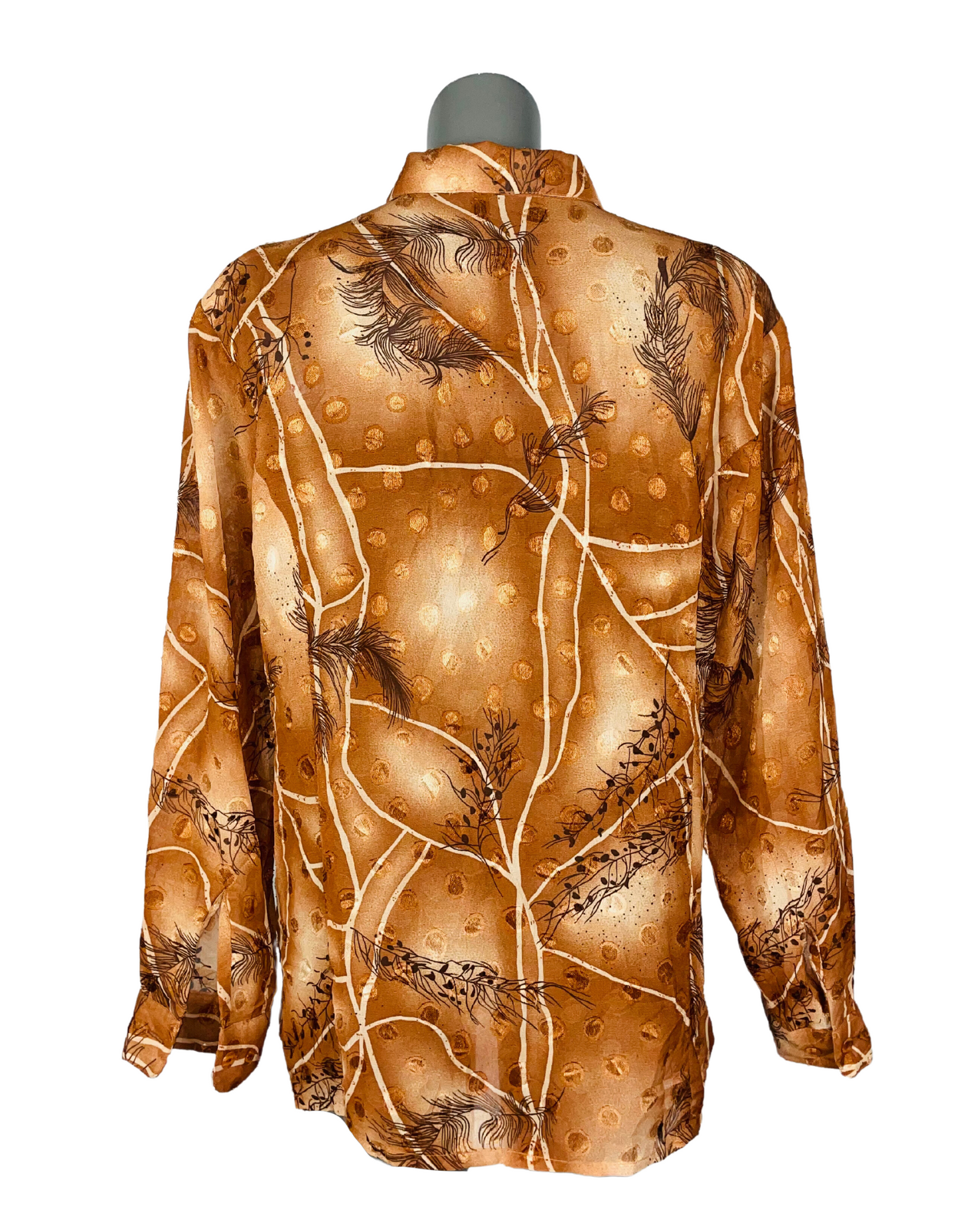 BROWN J.E.D BLOUSE XXL