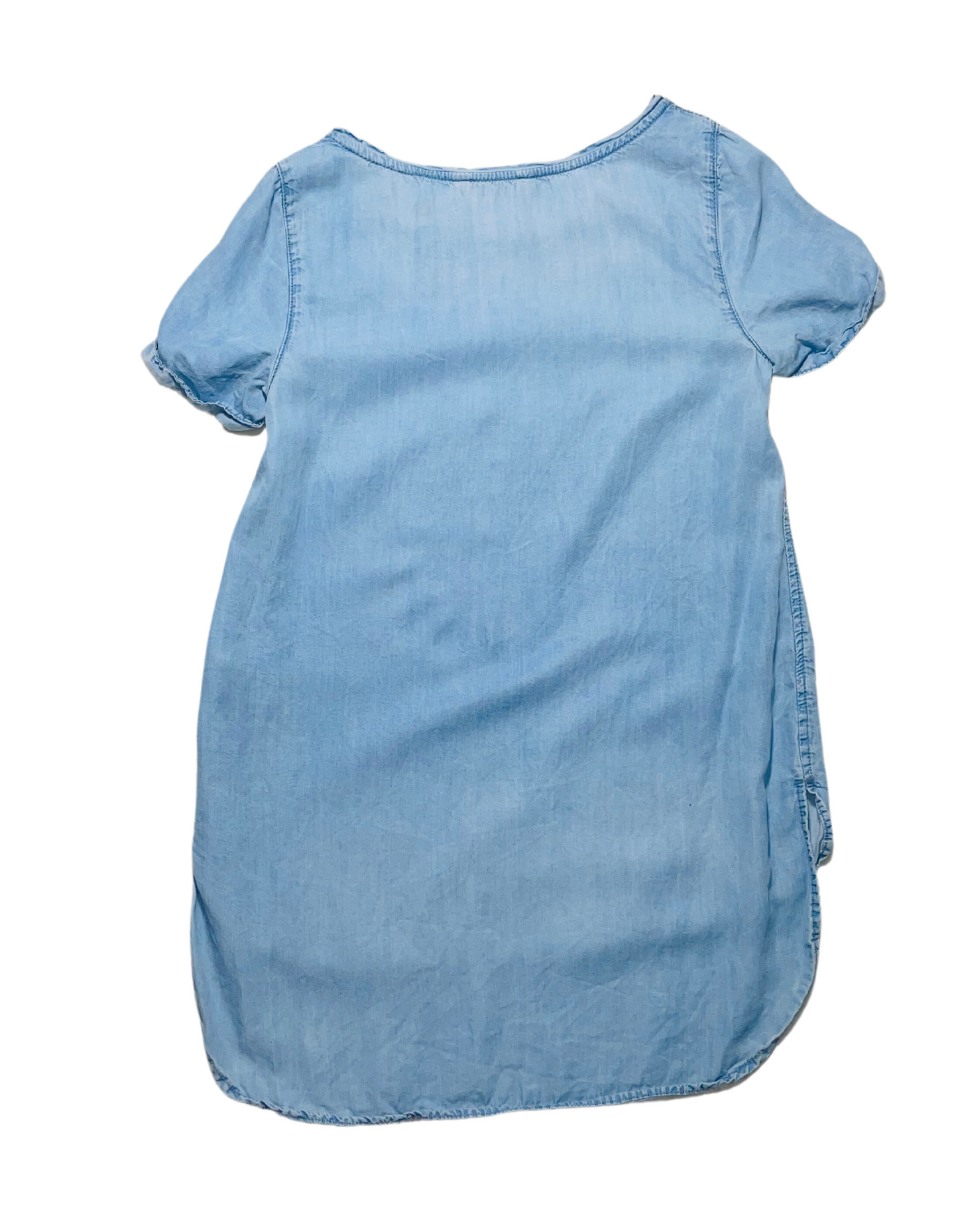 BLUE DENIM STYLE NEW LOOK DRESS SIZE 8