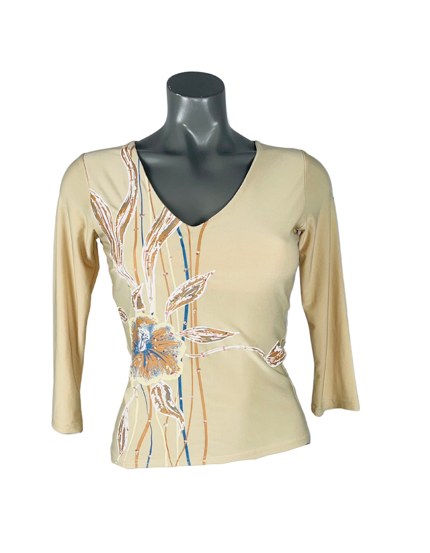 NAKED EYES LONG SLEEVE TOP SMALL