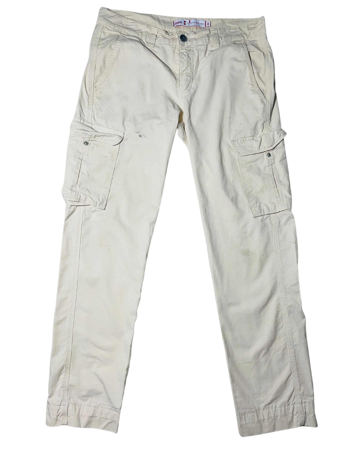 CREAM SLAM CARGOS (W34” L32”)