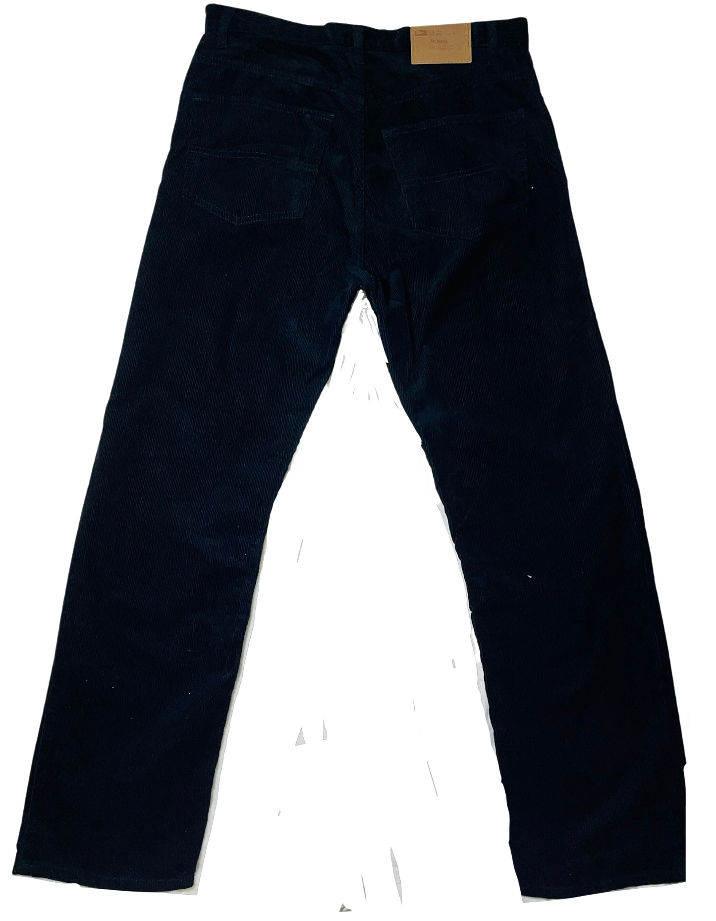 BLACK CORDUROY TROUSERS (W32” L32”)