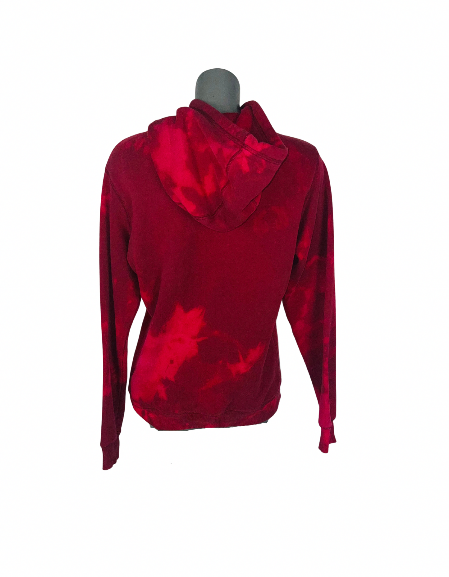 NIKE RED TIE DYE LOGO HOODIE SIZE L