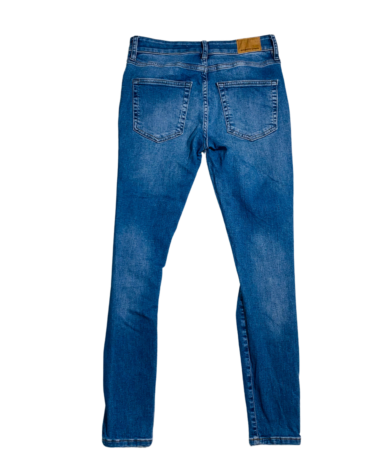SUPERDRY RIPPED DENIM JEANS BLUE