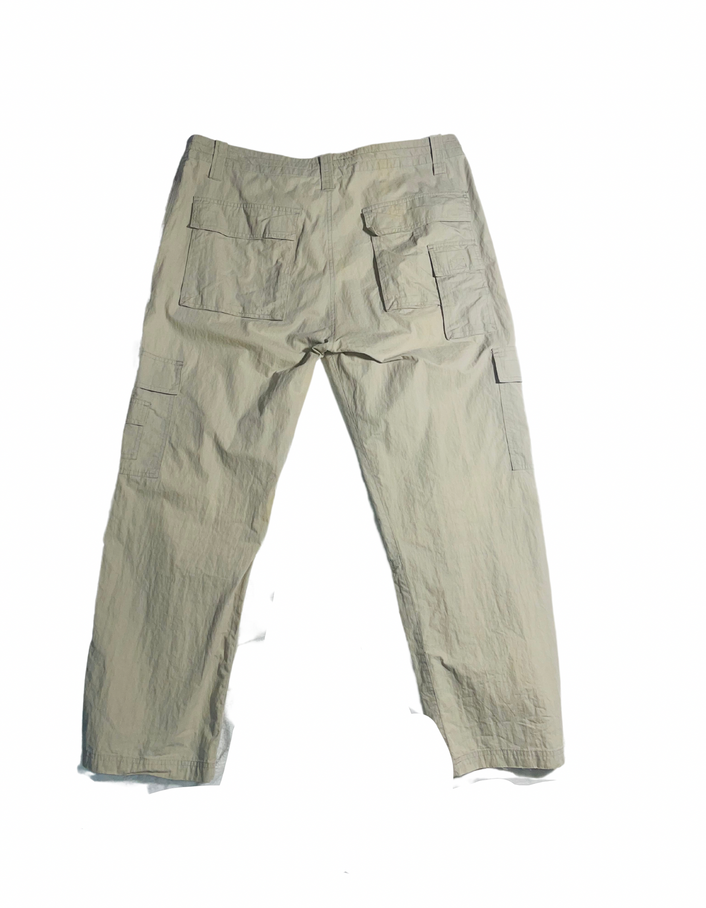 BEIGE CARGO TROUSERS (W-38”)(L-28”)