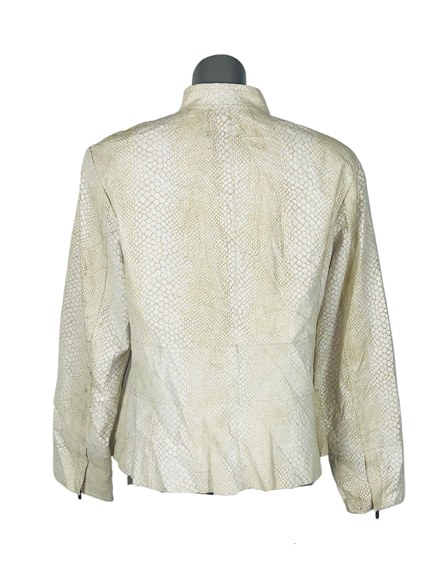 GENUINE LEATHER JACKET ALFANI PETITE LARGE