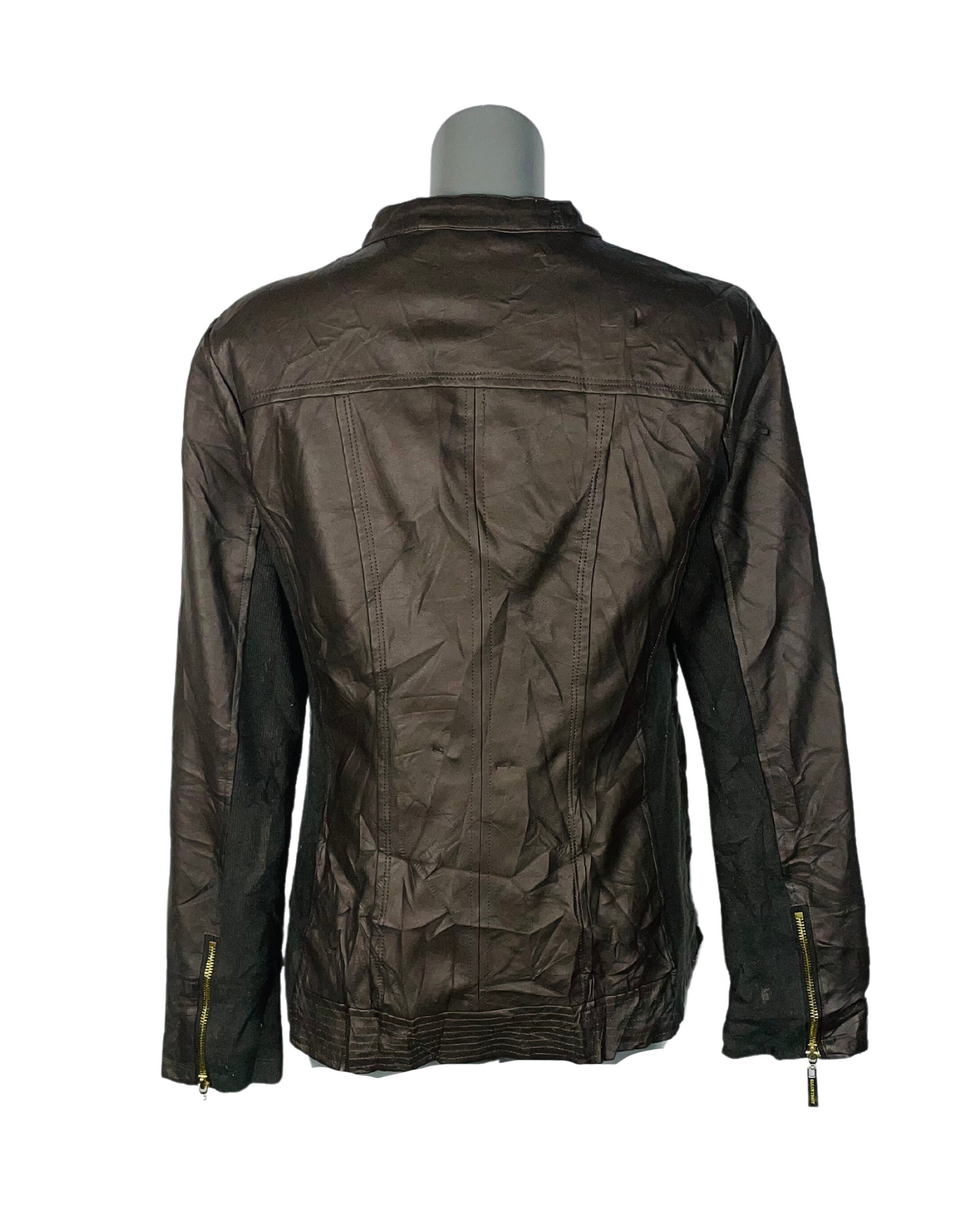 GENUINE LEATHER JACKET ELLEN TRACY MEDIUM