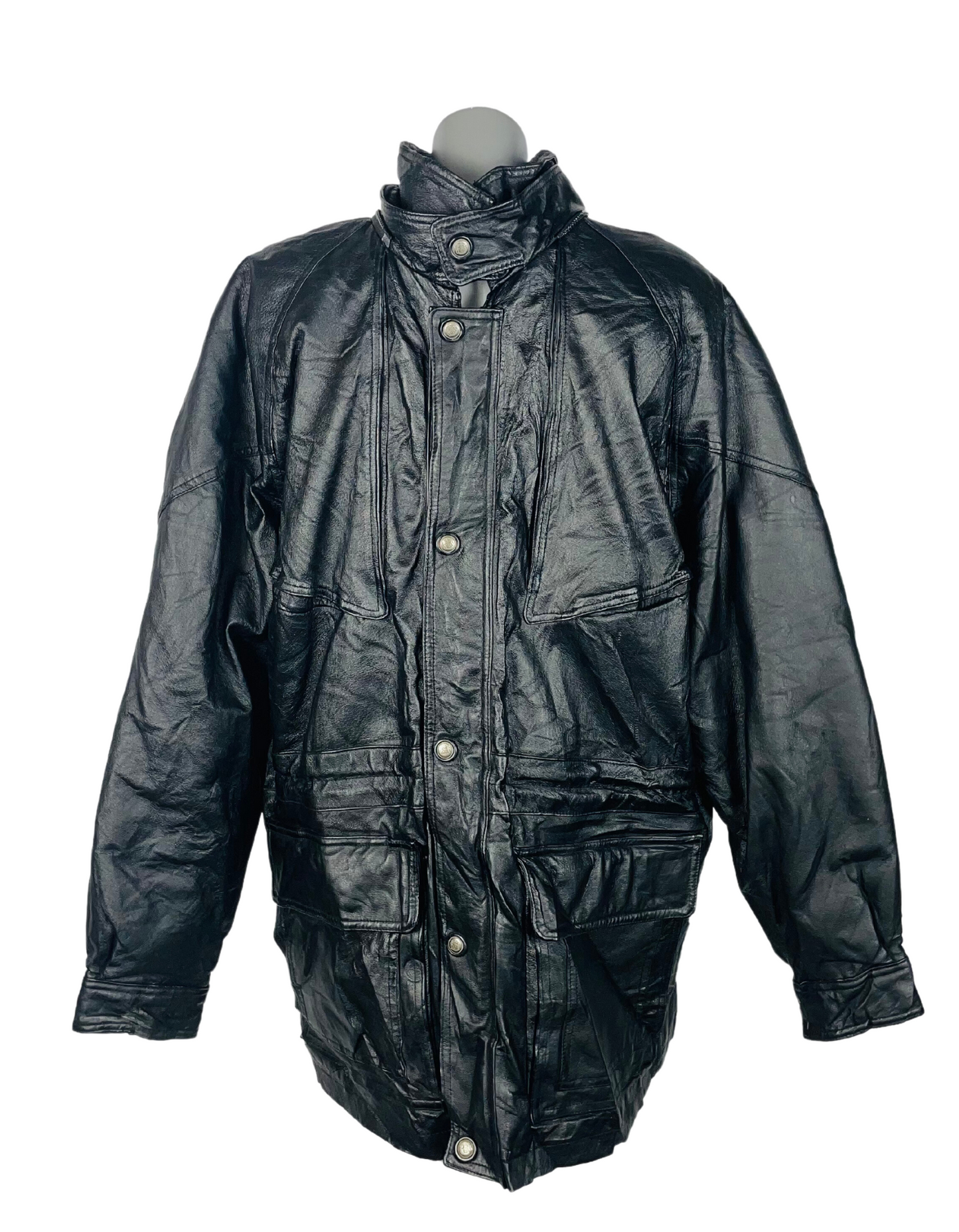 GENUINE LEATHER JACKET CASUAL CRAFT MEDIUM