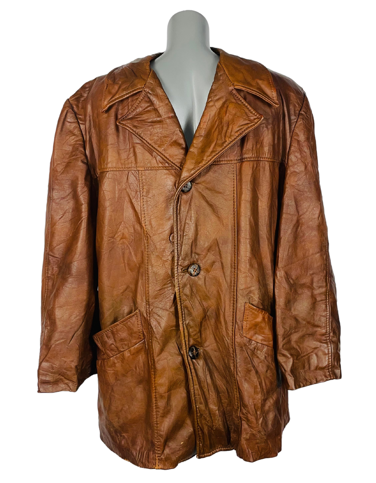 GENUINE LEATHER JACKET PURITAN XL