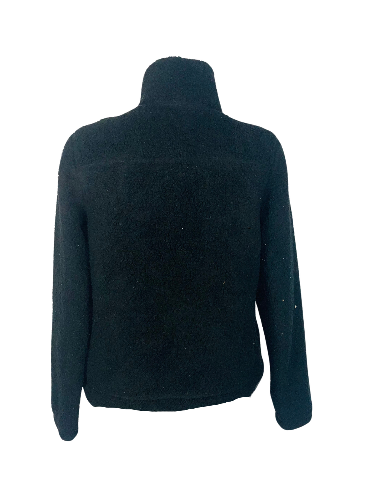 BLACK FLUFFY JACKET XS