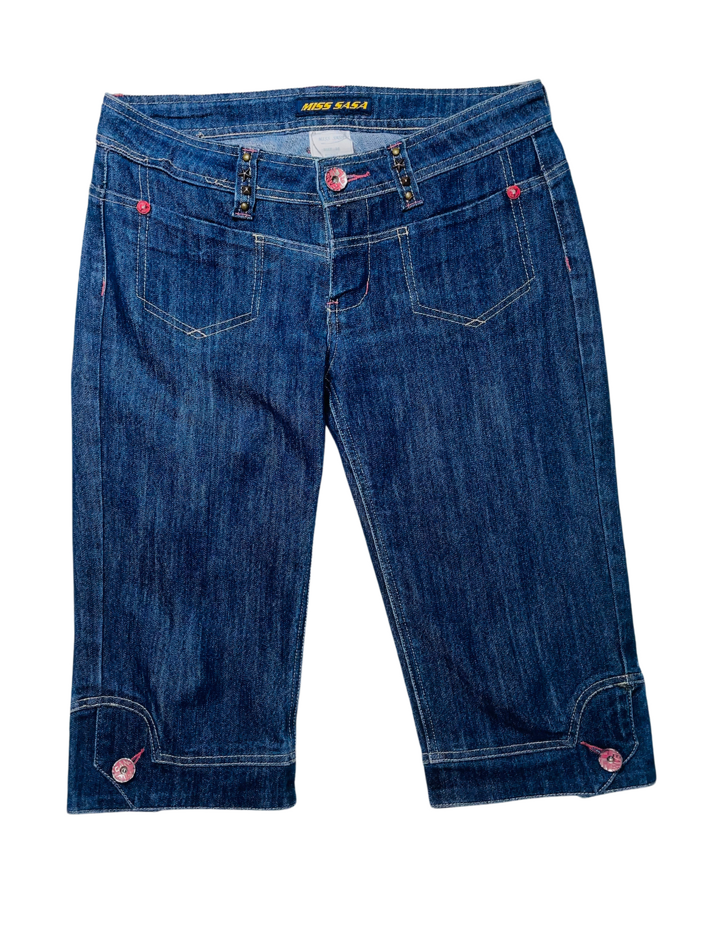 MISS SASA BLUE LONG SHORTS SIZE 14