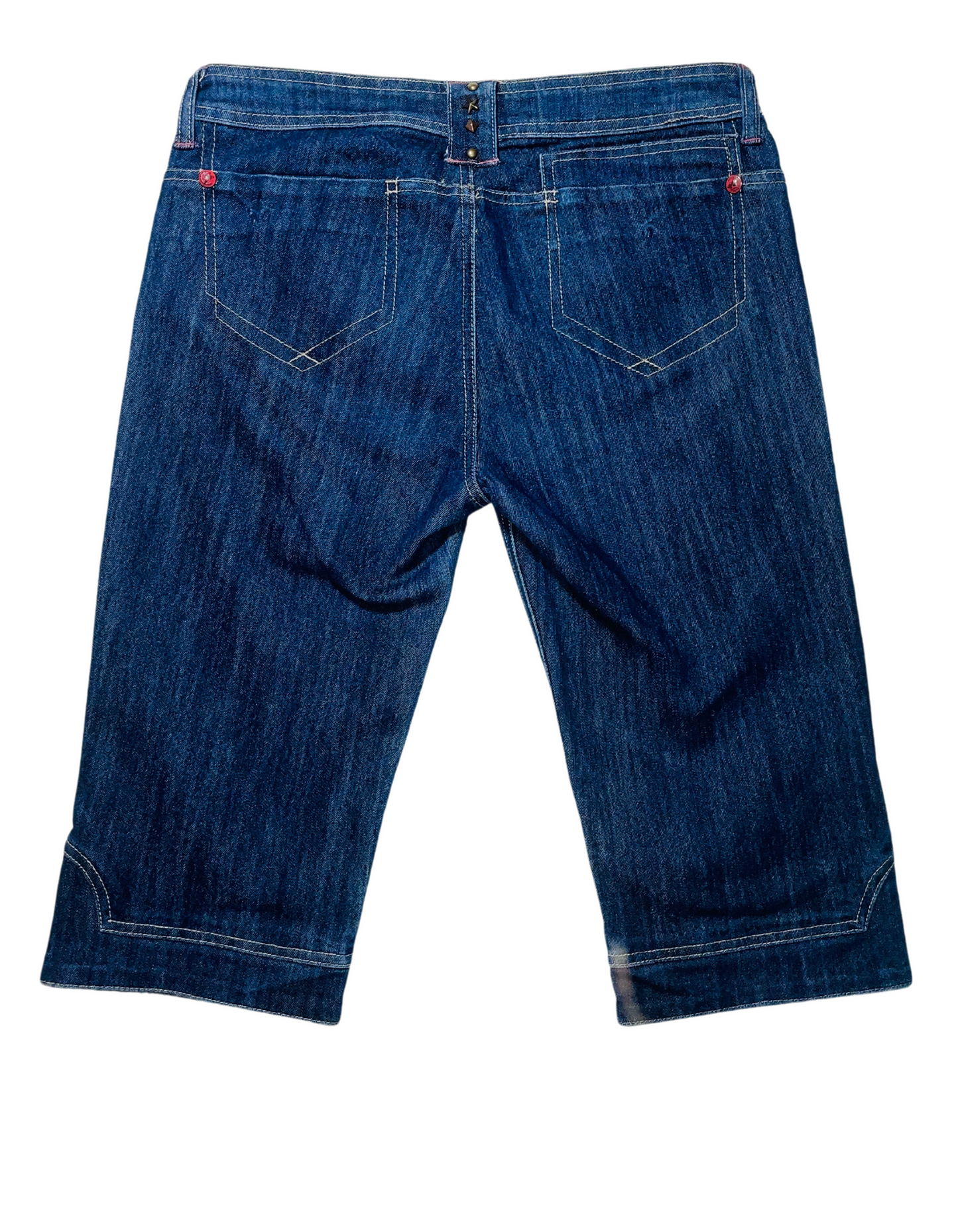 MISS SASA BLUE LONG SHORTS SIZE 14