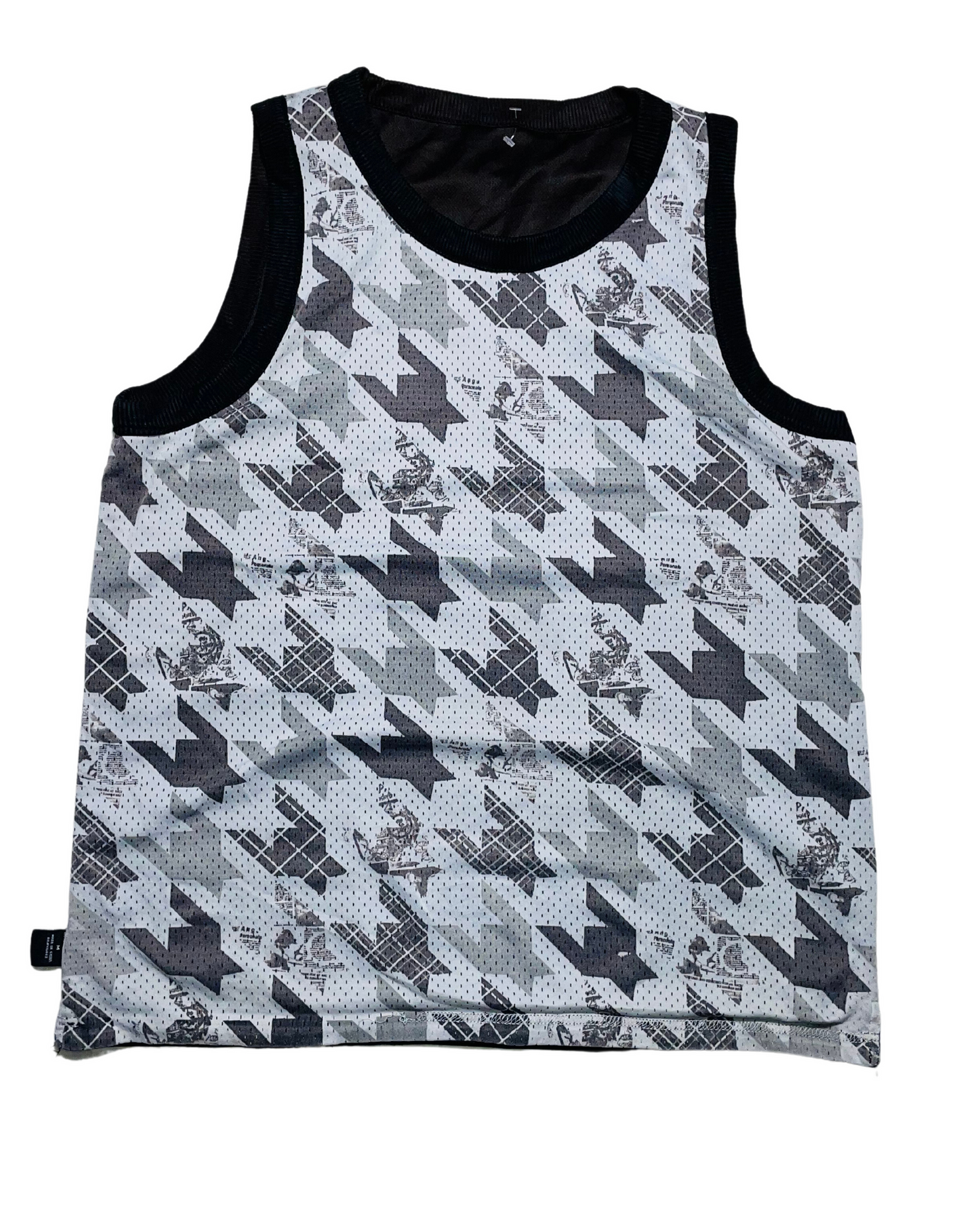 NFL BLACK AND GREY JERSEY VEST MEDIUM