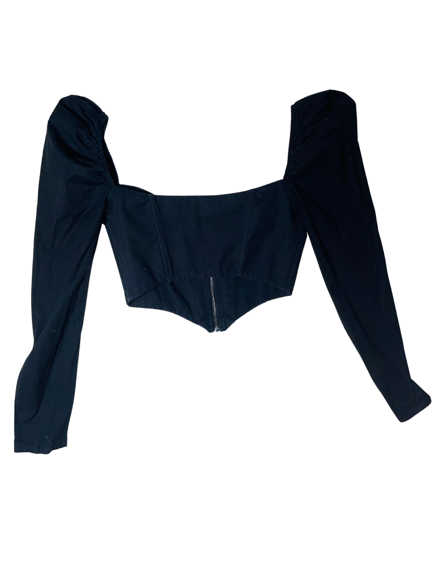 BLACK OH POLLY TOP SIZE 10