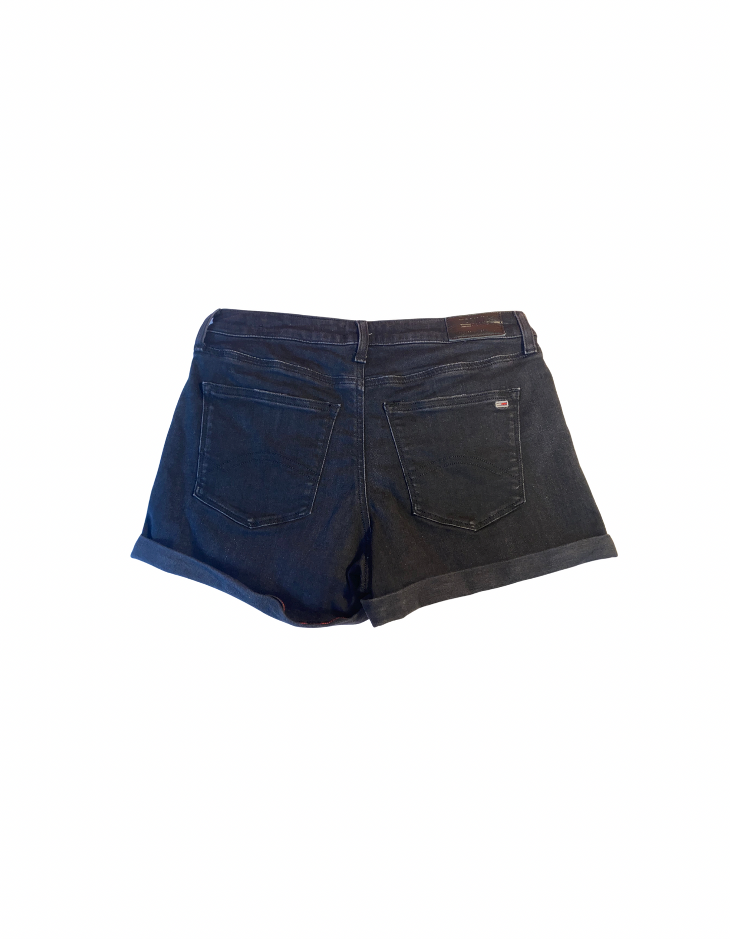 BLACK TOMMY HILFIGER DENIM SHORTS
