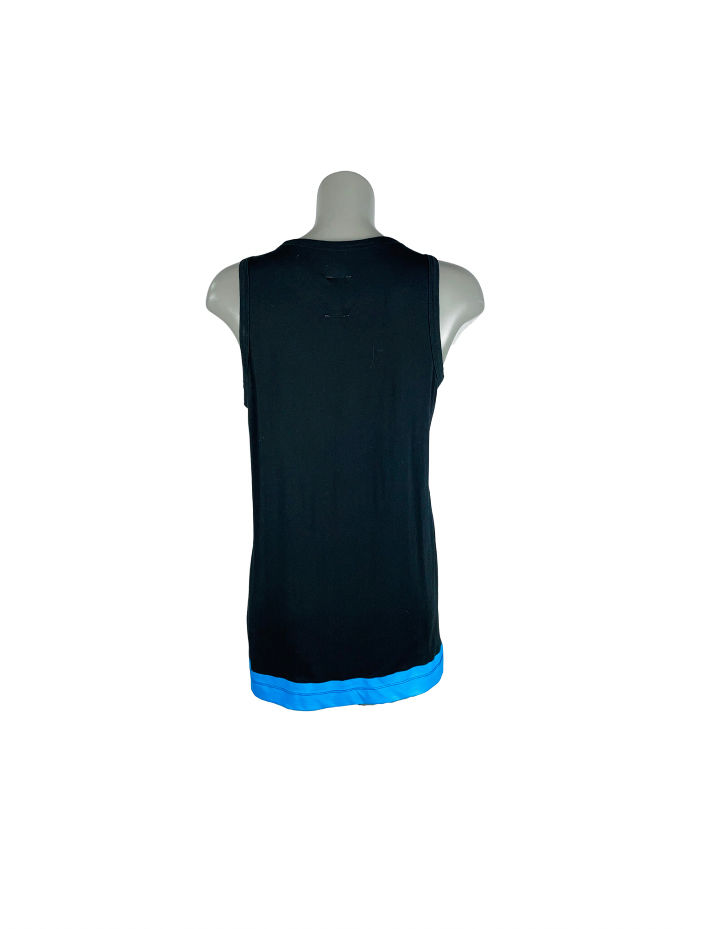 BLACK AND BLUE RAW VEST MEDIUM