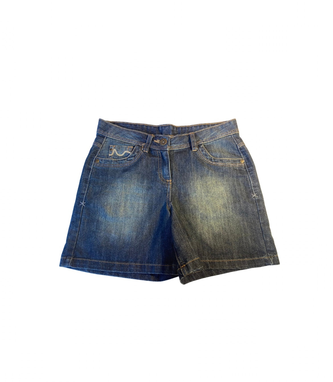 DARK BLUE DENIM SHORTS