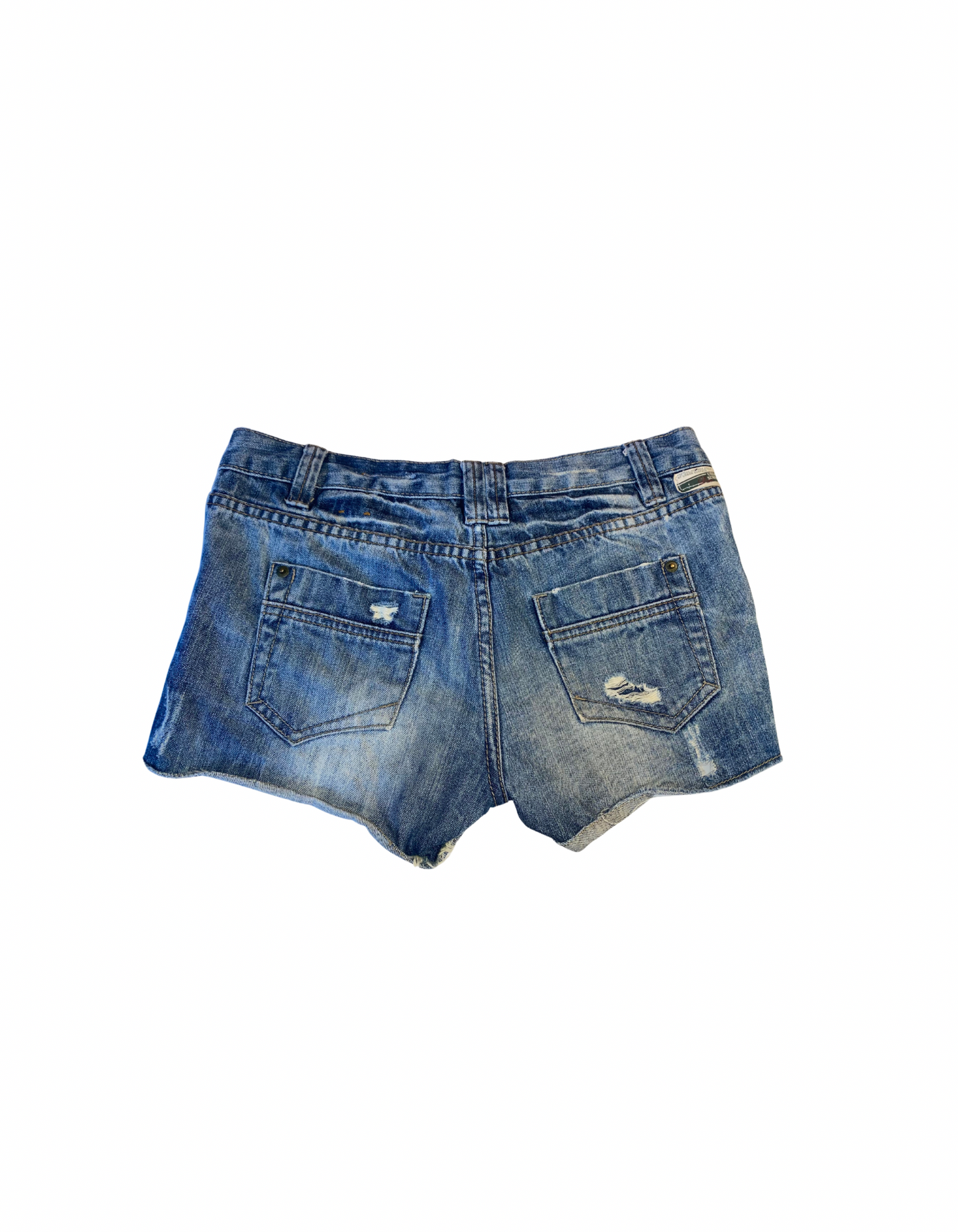 BLUE URBAN SURFACE DENIM SHORTS SMALL