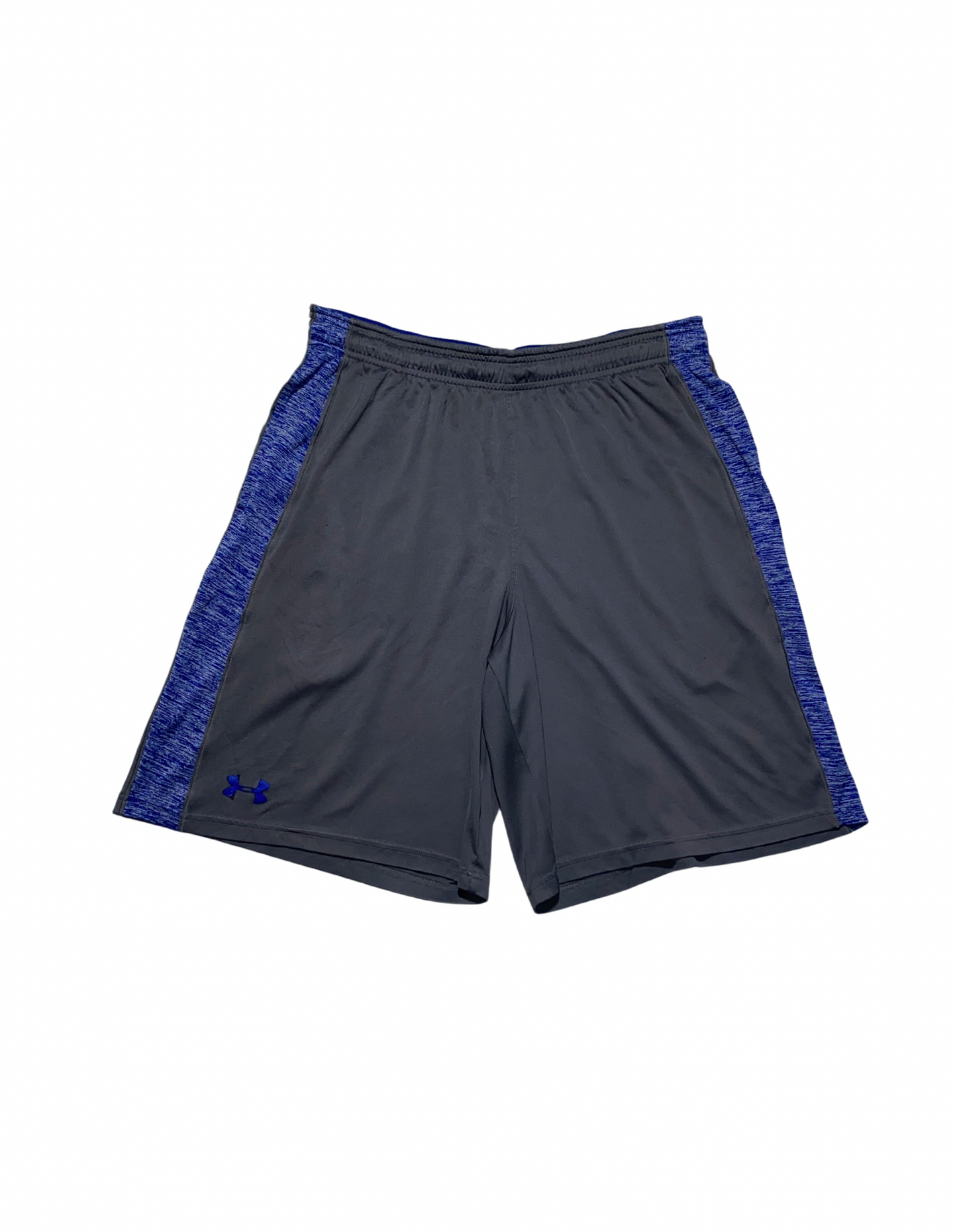 UNDER ARMOUR GREY AND BLUE SHORTS LARGE