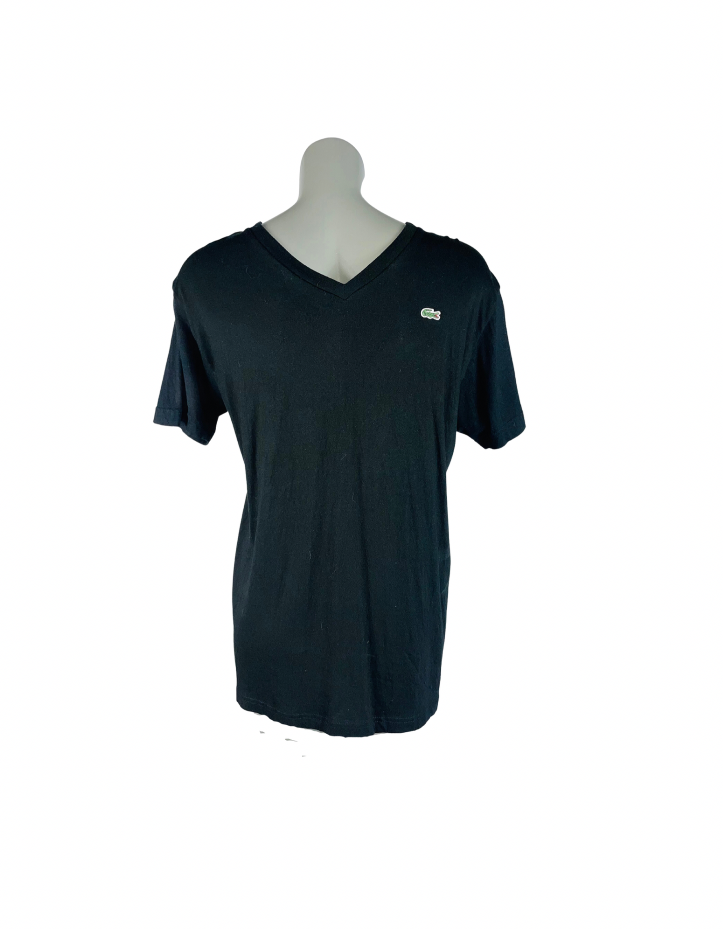 BLACK LACOSTE T-SHIRT MEDIUM