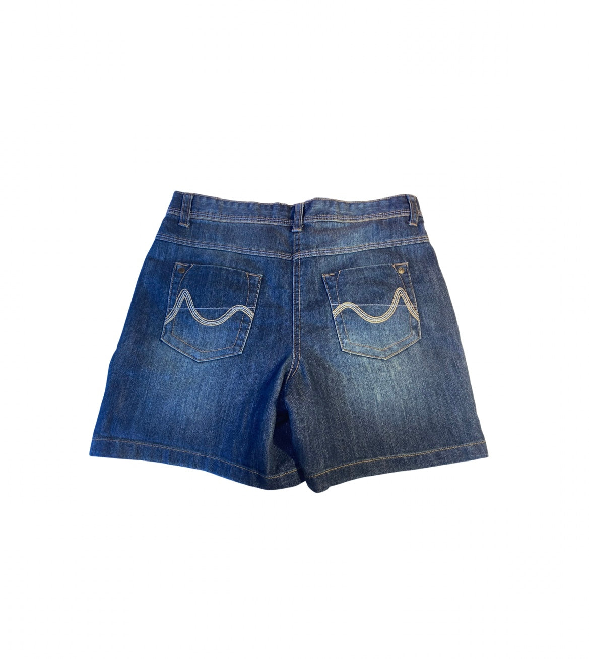 DARK BLUE DENIM SHORTS