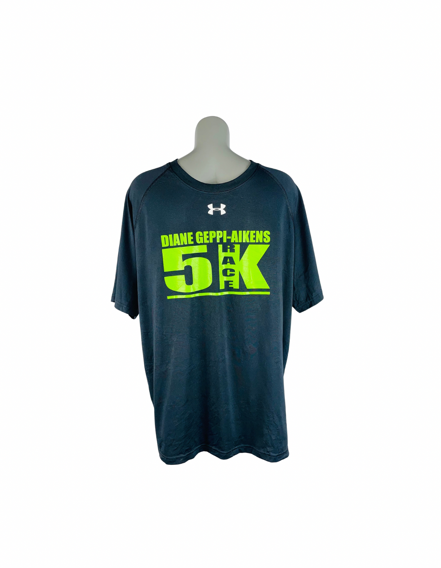 BLACK AND GREEN UNDER ARMOUR T-SHIRT XL